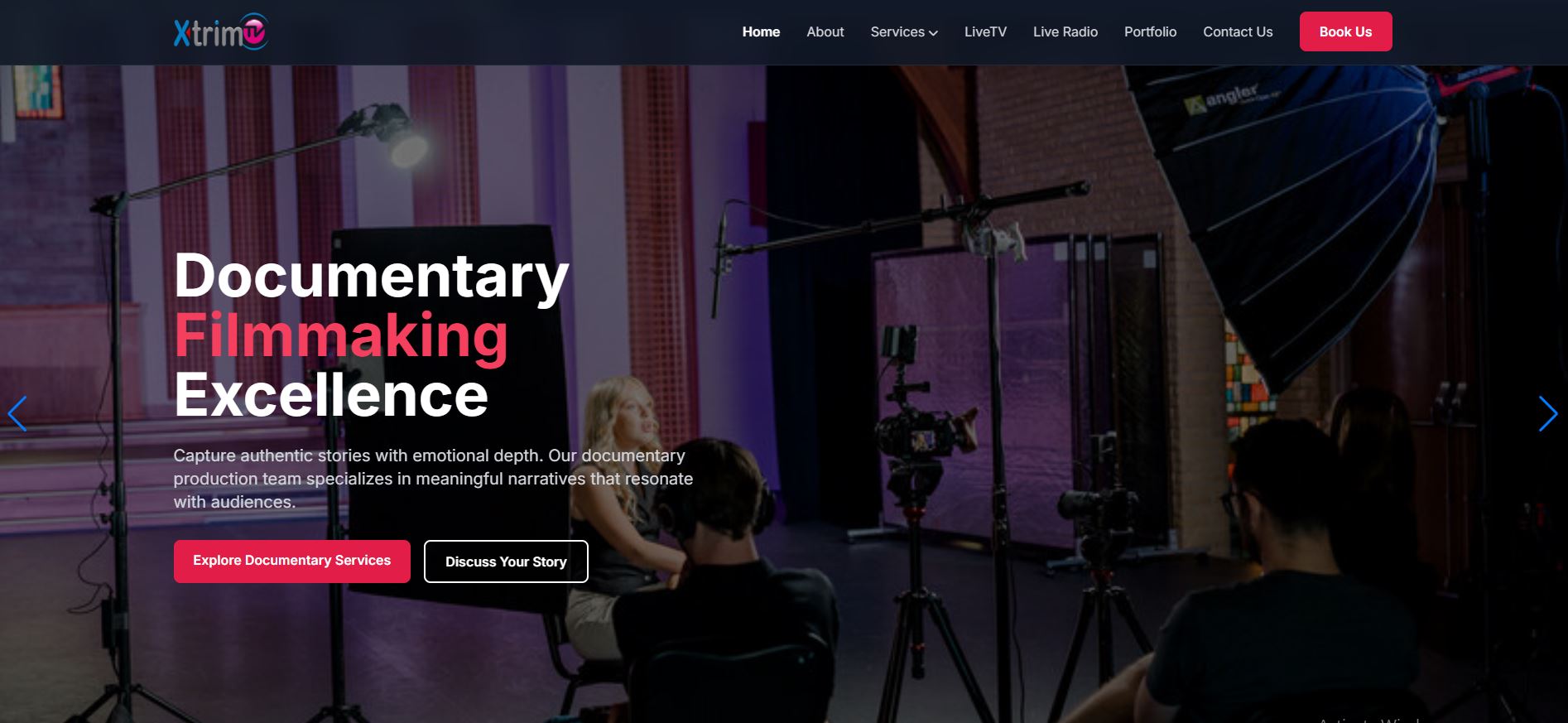 XtrimTV Website Screenshot